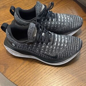 Nike React Infinity Run 4 Women’s Black and White Athletic Shoes